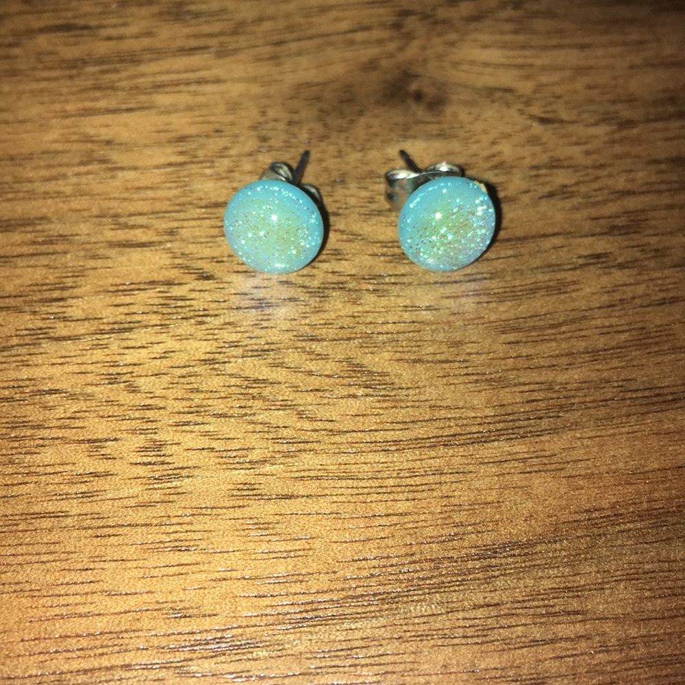 Maui Glass Sparkle Post Earrings Made in Maui
